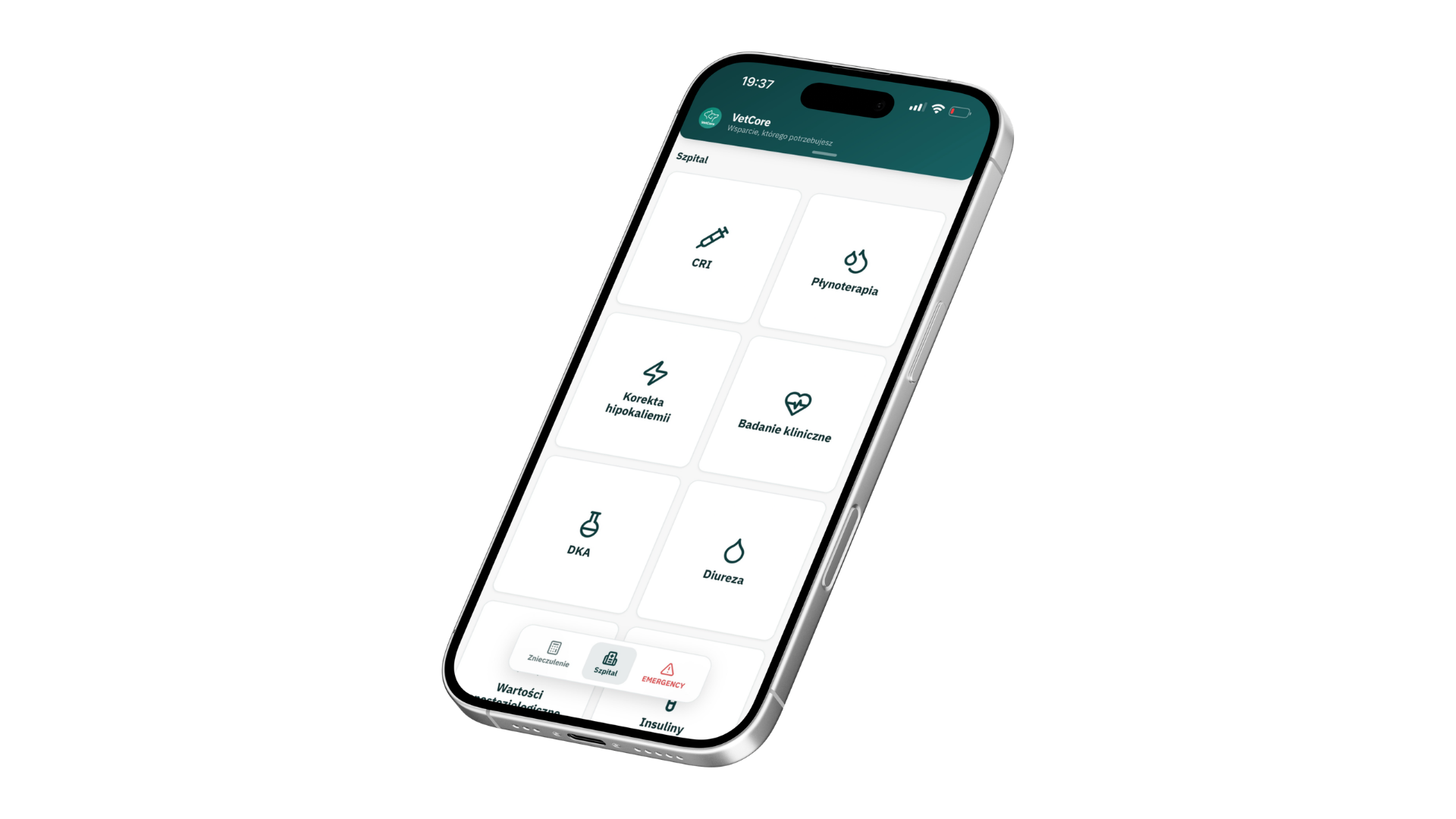 VetCore w praktyce na telefonie